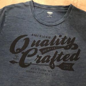 OLD NAVY HEATHERED BLUE SHORT SLEEVE MEN’S T-SHIRT👕